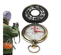 Generic Brújula de orientación, brújula náutica de supervivencia, pequeña brújula de bolsillo de latón, herramientas de supervivencia de camping para orientación al aire libre, vela, camping,