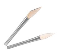 Generic Bruñidor para Pulir Joyas de Ágata con Mango Inoxidable, 2 Piezas (cuchillo y Espada Cortos) para Bricolaje, Herramienta de Bruñido para Pulido de Metal y Acabado Artesanal