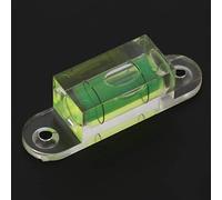 Generic Burbuja de Nivel de Burbuja Pequeña de Plástico ABS Transparente para Calibración Horizontal de Balanza, Báscula Electrónica y Plataforma de Cámara Verde 5,5x1,5x1,5 Cm