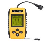 Generic Buscador de Peces LCD Portátil, Accesorio de Pesca con Sensor de Sonar con Correa para el Cuello, para Detección de Profundidad de Agua de Pesca en Río, Lago y Mar