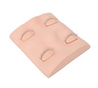 Generic Cabeza de maniquí de Entrenamiento de Extensión de Pestañas Postizas para Práctica de Maquillaje Realista, Modelo de Silicona de PVC Reutilizable para Injertos Principiantes, 11 X 10,5 X 3