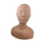 Generic Cabeza de Maniquí de Entrenamiento Práctica para Aprendizaje de Masaje Facial Injertos de Extensiones Y Cuidado de La Piel con Textura Realista, Normal