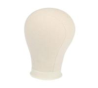 Generic Cabezal de exhibición de sombreros, cabezal de bloque de lienzo con orificios de montaje, cabeza de maniquí, cabeza de maniquí de lona para belleza, 24in