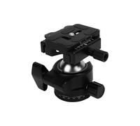 Generic Cabezal de trípode de Perfil bajo de 35 mm, Placa de liberación rápida panorámica de aleación de Aluminio con diseño de Ranura en Forma de U, rotación de 360° para cámara DSLR