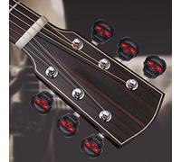 Generic Cabezales de Clavija de Afinación de Guitarra Eléctrica Popular con Forma de Calavera, Tapas Decorativas para Botones de Afinación para 6 Uds, Regalo de Guitarrista para Clavijas de Guitarra