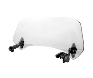 Generic Cabilizador de Parabrisas y Viento Deflector de Aire Deflector de Aire Hermoso Parabrisas de Ajustable Motocicleta de de para Motocicleta Universal (Modelo pequeño transparente)