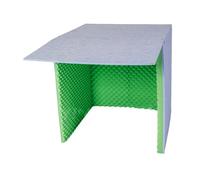 Generic Cabina Insonorizada Portátil, Panel de Espuma a Prueba de Sonido Que Absorbe, Caja de Cabina Hecha a Sí Misma para Oficinas, Hogar, Estudio, 60, Verde