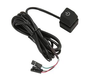 Generic Cable Adaptador Flexible de Extensión del Botón de Encendido de PC con Indicador LED para Oficinas de Juegos Material ABS 1 Pieza (1.65M)