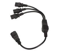 Generic Cable de Alimentación IEC 320 C14 a 3 X C13, Adaptador Divisor en Y Duradero para Múltiples Dispositivos en el Hogar Y la Oficina, 1 Pieza