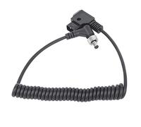 Generic Cable de Alimentación para Monitor de CC, con Resorte de 40-80cm de Longitud y Bloqueo para Mayor Estabilidad, Compatible con Monitores BMCC BMPC Atomos con Luz de Relleno