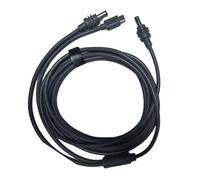 Generic Cable de Alimentación Satelital 2 en 1 PVC Resistente Al Agua de Larga Longitud para Uso en Interiores y Exteriores Conexión Duradera