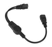 Generic Cable de Extensión de Alimentación Confiable C14 a 2 C13 Y Splitter para Monitores e Impresoras de PC PVC 1 X C14 a Dual C13