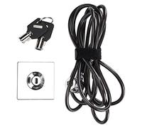 Generic Cable de Seguridad para Ordenador Portátil, Protección del Medio Ambiente, Bloqueo Flexible de 2m para Ordenadores Portátiles, Monitores, 1 Base de Bloqueo Incluida
