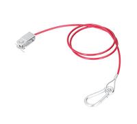 Generic Cable de Seguridad Separable, Cuerda Anticaída Duradera de Acero Inoxidable para Remolques, Cable de Seguridad de 3,3 Pies para Automóviles