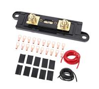 Generic Cable de Tierra de Alimentación de Aluminio Revestido de Cobre 4AWG, Cable Automotriz de 20 Pies con Caja de Fusibles de 150A, Actualización del Estéreo del Remolque del Coche RV