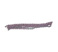 Generic Cadena de Bicicleta Semihueca, Cadena de Bicicleta de Acero de Aleación de 9 Velocidades de Alta Resistencia Liviana con Hebilla para Montar Al Aire Libre (Brillante; 3x2.6 mm)