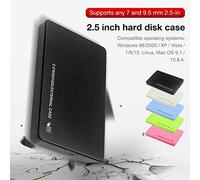 Generic Caja Compacta para Disco Duro USB3.0, Caja Externa de Copia de Seguridad Rápida de Datos para Computadora Portátil, Función de Intercambio en Caliente, Adecuada para Todos los HDD o SSD de