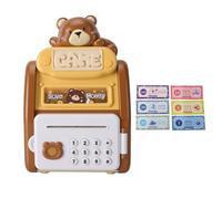 Generic Caja de Ahorro Inteligente con Mecanismo Automático de Enrollado Billetes, Depósito de Efectivo Sin Esfuerzo con Solo Pulsar un Botón, Bloqueo con Huella Dactilar Contraseña