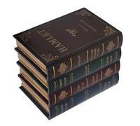 Generic Caja de Almacenamiento en Forma de Libro con Sombra Dorada Vintage con Cubierta de Piel Sintética Texturizada, Organice Artículos Pequeños en Casa, Cafetería, Hecha de Tablero de Densidad