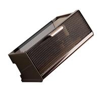 Generic Caja de Almacenamiento para Enrutador WIFI de Gran Capacidad Montada en la Pared con Tapa para Limpieza y Limpieza, Hogar, Oficina, Sala de Estudio, PP PET Decorativo (Color Café Tamaño Medio)