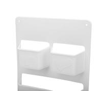 Generic Caja de Almacenamiento para Inodoro de RV, Organizador de Compartimentos de ABS Duradero para Polvo Biodegradable y Suministros de Limpieza para Vehículos Recreativos y Campistas