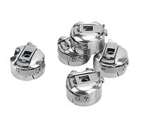 Generic Caja de Bobina de Acero Inoxidable Duradera para Máquina de Coser Industrial Eléctrica, Juego de 5, Evita Enredos de Hilo, Adecuada para Todas las Máquinas Planas Industriales