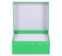Generic Caja de Cartón para Congelador con Tapa Fliptop y Diseño, Soporte para 100 Tubos de Centrífuga y Microtubos para Laboratorio y Entornos de Investigación