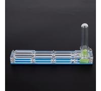 Generic Caja De Cría De Hormigas Acrílicas, Formicario Hidratante Ligero, Entusiastas De Las Hormigas, Transparente 14x2.2x7.5cm, Incluye Accesorios Esenciales (guarida Azul)