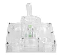 Generic Caja de Cría de Hormigas Casa de Alimentación Hidratante Transparente para Niños, Estuche de Observación Acrílico de para Hormigas 3.7x3.7x2.8in