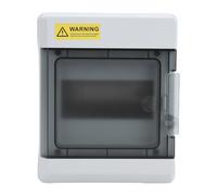 Generic Caja de Distribución de Energía de 6 Vías, Caja de Disyuntor IP66 de Plástico de Aleación de PC, Unidad de Distribución de Cubierta Transparente con Riel DIN, Ideal para Uso en Interiores y