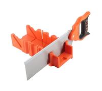 Generic Caja de Ingletes de Sujeción de Plástico ABS con Sierra Trasera de 12 Pulgadas, Ideal para Carpintería, Bricolaje, Decoración del Hogar, Artesanía para Carpinteros y Entusiastas del Bricolaje