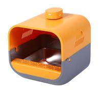 Generic Caja de Inteligente para Gatos, Videoportero con Pulverizador de Acero Inoxidable, Antisalpicaduras, Borde Elevado, Base Antiadherente, Fácil de Limpiar, Inodoro (Yellow)