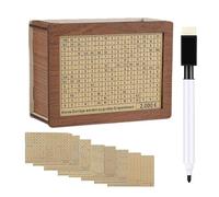 Generic Caja de madera para ahorrar dinero, hucha para adultos y niños, con cuenta regresiva, caja de monedas para objetivos de ahorro, con rotulador, caja de ahorro de dinero, LJ1O5FTS3A58ESFT