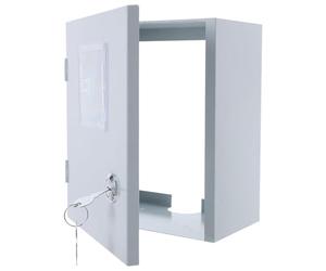 Generic Caja de Medidor Eléctrico para Exterior Cubierta Transparente y Diseño sin Fondo en Hierro, Resistente a Condiciones Climáticas para Uso Industrial y Montaje Superficial
