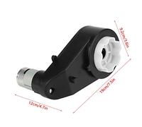 Generic Caja de Motor Baja Eléctrica para Juguetes para Cochecitos, Diseño Robusto y Duradero, Parte de Repuesto Ideal para Automóviles para Niños (12V20000 Rev)
