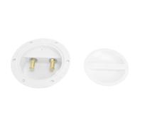 Generic Caja de Unión de Pesca de Agitación Eléctrica, Cajas de Unión de Rueda ABS 6V-32V con Tapa Giratoria para Barcos de Yates RVS (con accesorios)