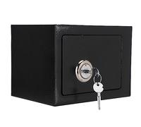 Generic Caja Fuerte de Acero de Alta Seguridad, Almacenamiento Duradero de Efectivo en Casa, Oficina, para Dinero, Joyería, Documentos, 2 Llaves Bloqueables, Funciona con Llave