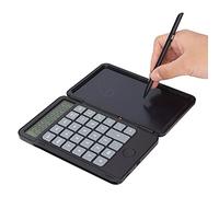 Generic Calculadora Bloc de Notas, Práctica Calculadora de Mano Respetuosa con el Medio Ambiente Borrado de una Tecla para Escribir para Cálculo (Black)
