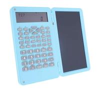 Generic Calculadora Científica con Pantalla LCD y Tableta de Escritura para Uso Escolar, Oficina en Casa, Bloc de Notas Portátil de 6 Pulgadas (Blue)