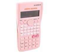 Generic Calculadora Científica Profesional con Pantalla Grande de 12 Dígitos y 240 Funciones para Uso en Aula y Laboratorio, con Tapa Dura Deslizante, Color Blanco (Pink)