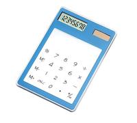Generic Calculadora de 8 Dígitos con Energía Solar, Pantalla Táctil, Portátil, Ligera, para el Hogar, la Escuela y la Oficina (Blue)
