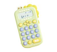 Generic Calculadora de Bolsillo para Escritorio, Juego de Matemáticas, Calculadora Mecánica con Diseño de Animales para Niños, Niñas Y Estudiantes. Regalos, Verde