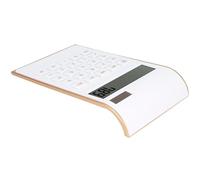 Generic Calculadora de Energía Solar Delgada, Pantalla LCD Inclinada, Calculadora de Oficina Comercial para Escritorio, Matemáticas Financieras, Liviana, Negro/Rojo/Azul/Blanco, 4.5x7.5x1.5in (White)