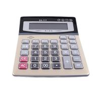 Generic Calculadora de Escritorio con Pantalla Grande y Transparente, Botones Grandes, Lectura de Voz, Multifunción para Escuela, Empresa Familiar, Material Plástico de Aluminio