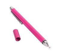 Generic Calendario Bolígrafo de Lápiz de óptico con Doble Extremo con Punta Transparente para Pantalla Táctil, Lápiz óptico de 2 en 1 para Calendarios Digitales, Clamp/Holder de Metal para Uso (Rosa