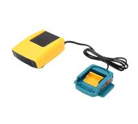 Generic Calentador de Espacio para Habitaciones Pequeñas de 200 W, Diseño Compacto y Portátil, Salidas USB para Dispositivos de Carga Aptos para Baterías de 18 V