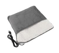 Generic Calentador de Pies Eléctrico, Almohadilla Calefactora Portátil Suave para el Hogar, Viaje, Enchufe USB Lavable Extraíble para Oficina y Interior