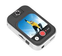 Generic Cámara con Mini Cámara Portátil con con Pantalla Táctil de 2,02 Pulgadas Lente Giratoria de 48 MP Reproductor de MP3 MP4 Radio FM Tarjeta de Memoria de 32 GB para