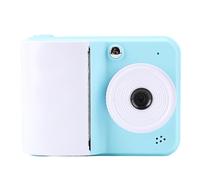 Generic Cámara de Impresión Instantánea con Vídeo HD de 1080P para Actividades Divertidas Al Aire Libre Cámara Compacta Portátil con Imágenes de 48 MP para Creatividad (Blue)