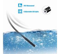 Generic Cámara de Inspección de Endoscopio Industrial Endoscopio USB 3 en 1 Borescope IP67 Impermeable con 6 Piezas de Luces LED Ajustables para la Inspección de Tuberías de Alcantarillado (7 mm y 1m)